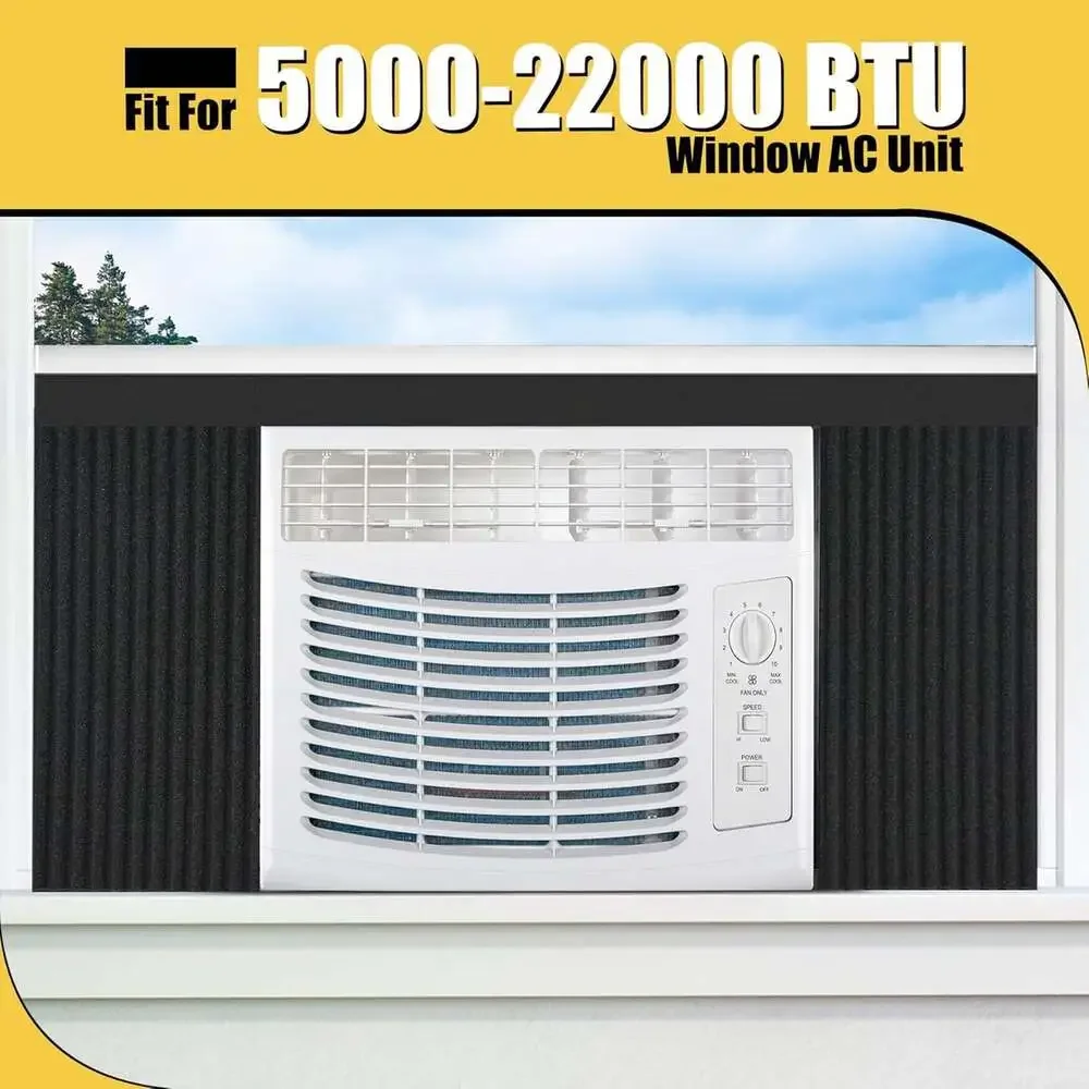 Window Air Conditioner Insulation Panels Foam Sealing Strip Kit 17X9 Inches For